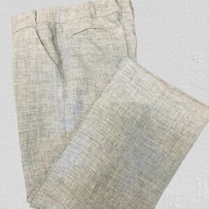 MAX STUDIO 100% Linen Grey Pants Trousers  Size 6